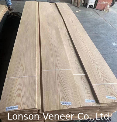 বেধ 0.5mm রেড ওক ভিনিয়ার আসবাবপত্র প্যানেল AAA 250.000 SQM স্টক