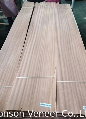 1 এমএম আসবাব Sapele কাঠের ফিনিসার Sapelli ফ্ল্যাট কাট প্যানেল AA গ্রেড